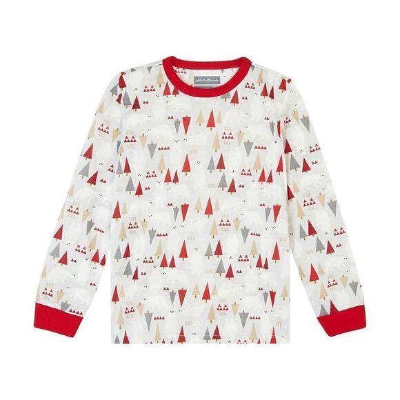 NEW! Eddie Bauer Youth 3 piece PJ Set, LS Top, Pant and Robe, Polar Bear… - Picture 4 of 16